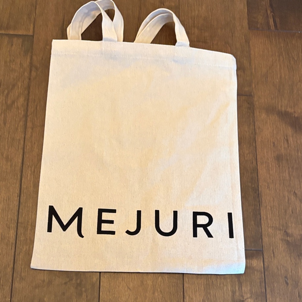 Mejuri Cream Canvas Tote